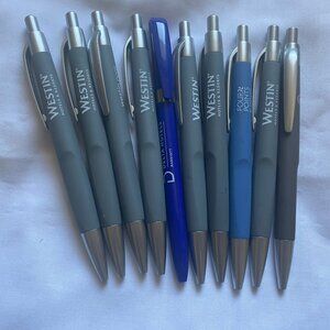Lot of 10 Luxury Hotels Pens New, Delta, Four Points, Westin, Sheraton Collect